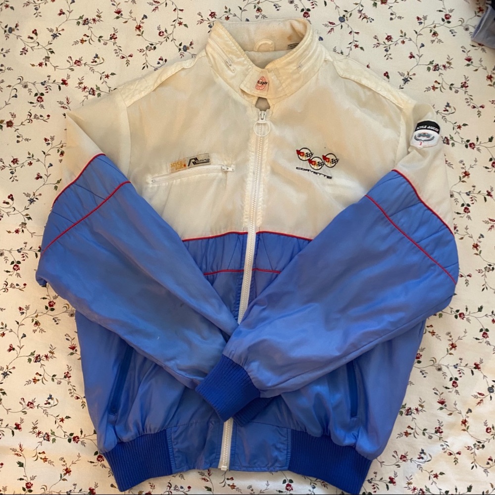 Amazing Vintage 80s Corvette Wind Breaker/Bomber